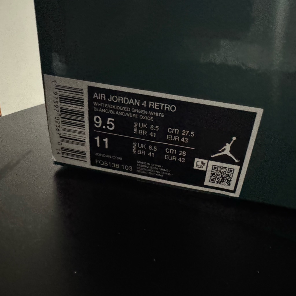 Jordan 4 Retro White And Green